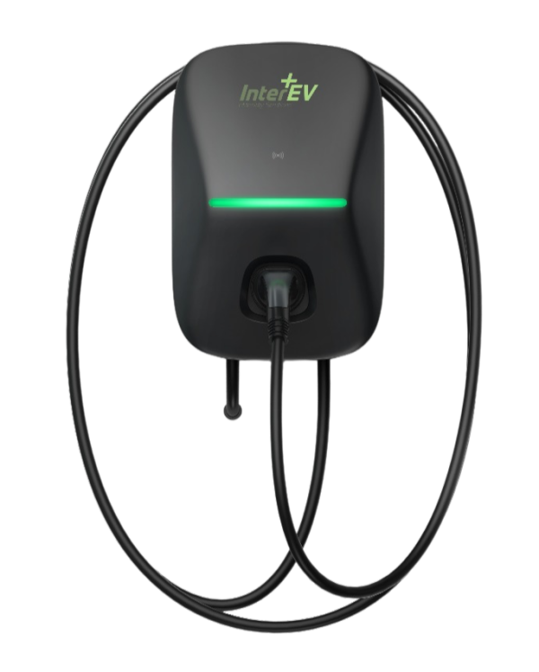 עמדת טעינה ביתית בהספק מקסימלי 22kW תוצרת Tellus Power כבל 7 מ'