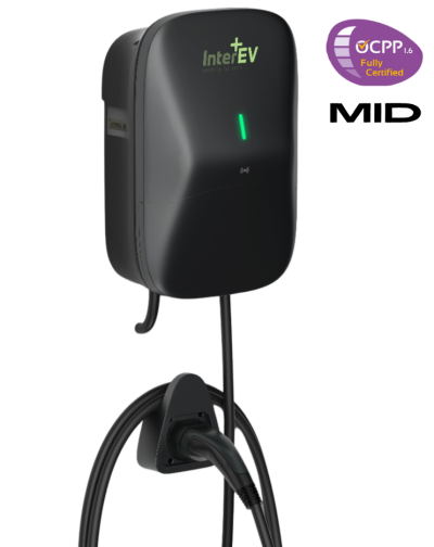 עמדת טעינה חכמה בהספק מקסימלי 22kW תוצרת Tellus Power מאושרת OCA ל-OCPP