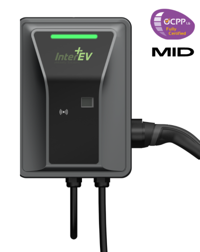 עמדת טעינה חכמה בהספק מקסימלי 22kW תוצרת Tellus Power מאושרת OCA ל-OCPP